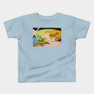 Chalk Portrait Kids T-Shirt